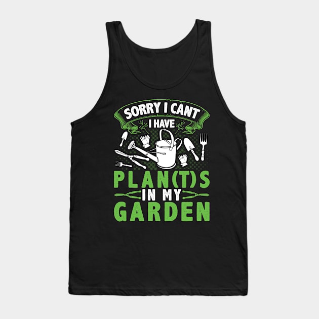 Funny Gardener Accessories Hobby Gardening Tank Top by Humbas Fun Shirts